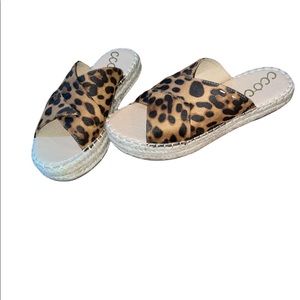 Leopard Espadrille sandals